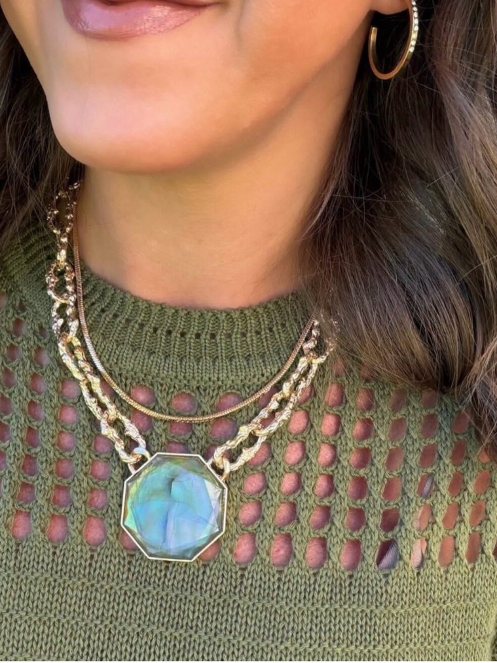 Park Lane Kyla Shell Necklace Gold - Picture 3 of 6